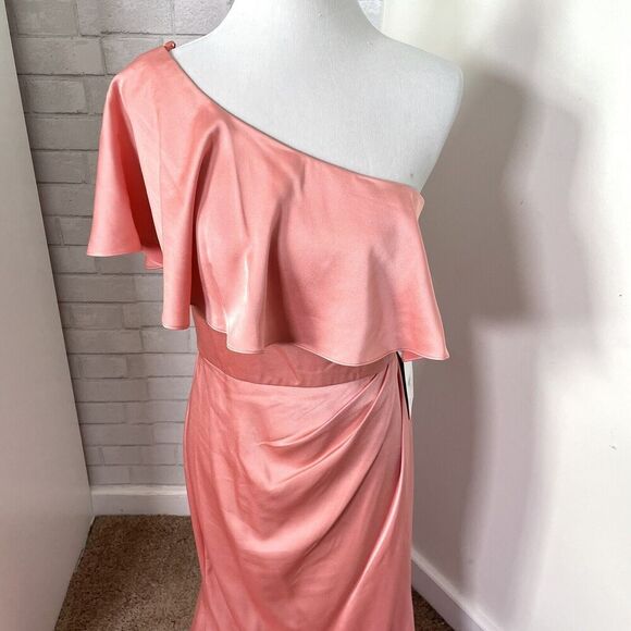 THEIA Carina One Shoulder Gown Dress - Picture 6 of 8